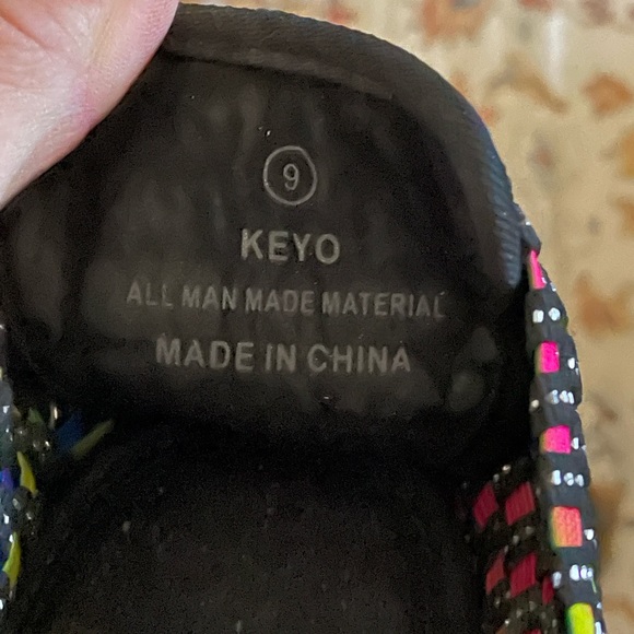 Trendy Neon colorful shoes, Size 9, EUC - Picture 3 of 3